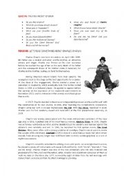 English Worksheet: Charles Chaplin