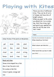 English Worksheet: Working with words