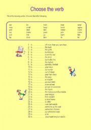 Choose the verb Idioms