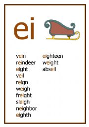 EI Reading worksheet