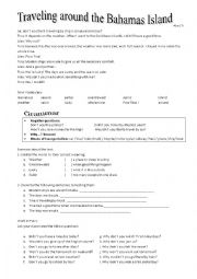 English Worksheet: Traveling Around the World