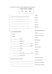 English Worksheet: A, AN, THE, TO BE, PLURAL NOUNS
