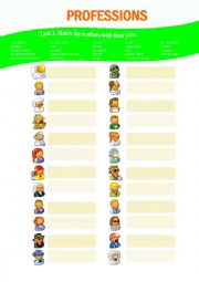 English Worksheet: occupations