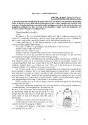 English Worksheet: Reading Comprehension based on BOY, by Roald Dahl