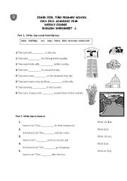 English Worksheet: about backpack 1