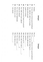 English Worksheet: holiday
