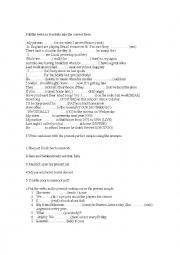 English Worksheet: Mixed up tenses