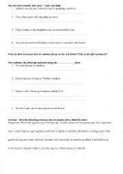 English Worksheet: passive voice - look and think with exercises  (vegetarianism)  