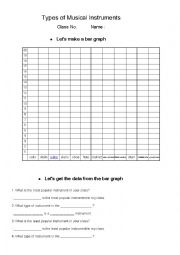 English Worksheet: Musical instruments