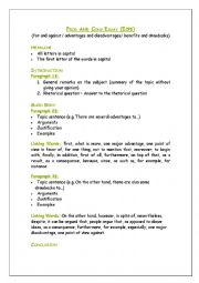 English Worksheet: Pros & Cons ECPE