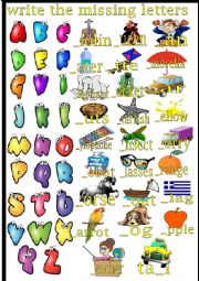 alphabet words