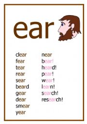 EAR Reading Worksheet