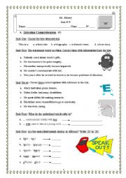 English Worksheet: An English Test