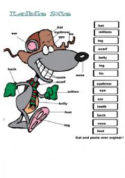 English Worksheet: Label ME