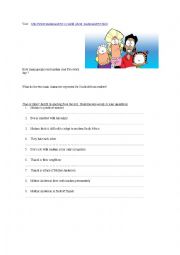 English Worksheet: all about Madam and Eve