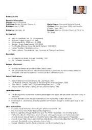 English Worksheet: US 2012 election: candidate profile pairwork