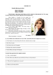English Worksheet: English Test about a famous singer - Nelly Furtado