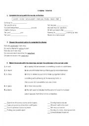 English Worksheet: Scientist