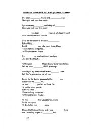 English Worksheet: Songs