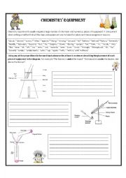 English Worksheet: Chemistry Equipment