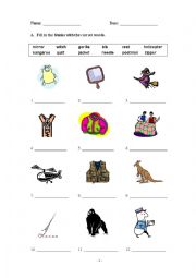 English Worksheet: Vocabulary