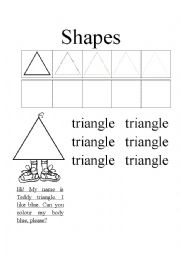 English Worksheet: Shapes - Triangle