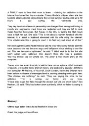 English Worksheet: second year test
