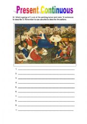 English Worksheet: Present Continuous Part 3