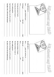 English Worksheet: All about my dad - Fathers day