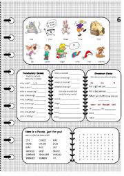 English Worksheet: A book for elementary with worksheets Page 6