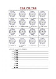 Time for Time (practice on telling the time)