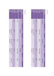 English Worksheet: Sarahs Schedule Information Gap