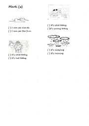 English Worksheet: Weather
