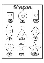 English Worksheet: Shapes