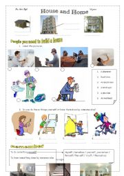 English Worksheet: lesson 20 : HOUSE AND HOME  1st formers