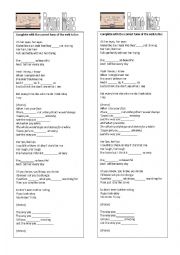 English Worksheet: Bruno Mars - Just the way you are