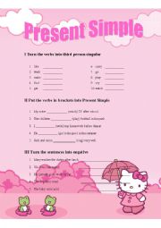 English Worksheet: Present Simple