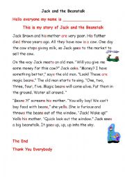 Jack and the Beanstalk (Retell)