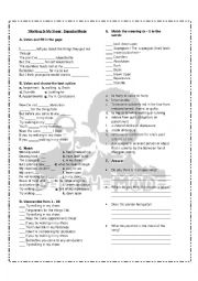 English Worksheet: Walking in my shoes - Depeche Mode