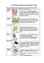 English Worksheet: KIDS FAVOURITES