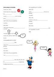 English Worksheet: Easy listening for young beginners