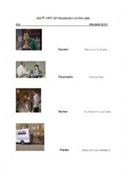English Worksheet: civilian jobs