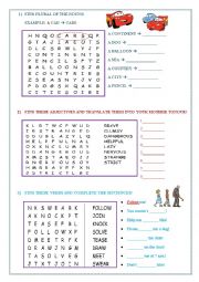 English Worksheet: Parts of speech