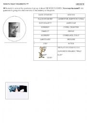 English Worksheet: Whoss that celebrity B