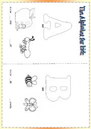 English Worksheet: Children alphabet first part