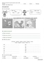 English Worksheet: greetings