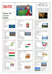 English Worksheet: Hungary - Quiz