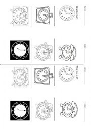 English Worksheet: telling the time