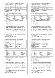 English Worksheet: Simple Past To Be Practice