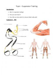 English Worksheet: Suspension Training 